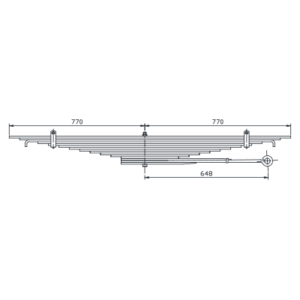دست فنر چرخ عقب International Cargostar CO 1610