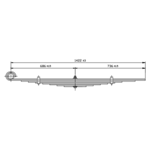 دست فنر چرخ جلو International/ Navistar Paystar suspension