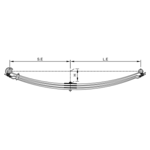 دست فنر پارابولیک اکسل عقب Mercedes Benz 1120