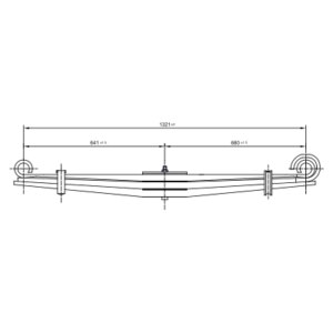 دست فنر پارابولیک اکسل جلو Peterbilt