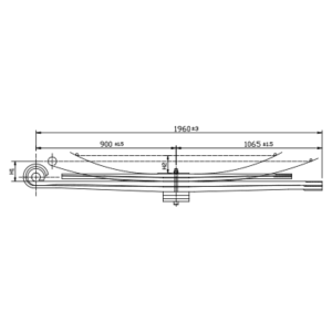 دست فنر پارابولیک اکسل عقب Renault Midlum
