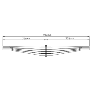 دست فنر پارابولیک اکسل عقب Scania