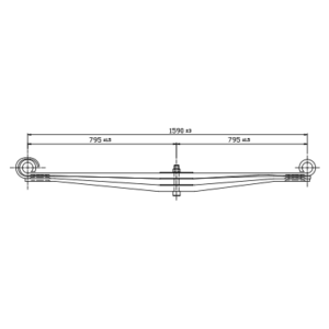دست فنر پارابولیک اکسل جلو VOLVO FH 16/FH12/FM