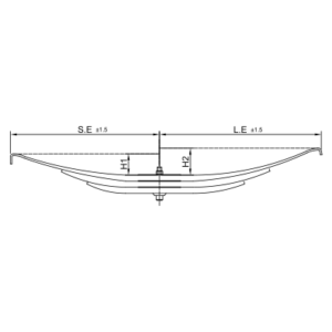دست فنر پارابولیک تریلی Hutchens