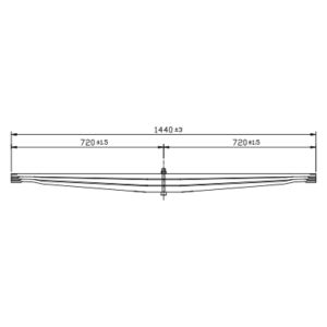 دست فنر پارابولیک چرخ عقب FAW J6 4180