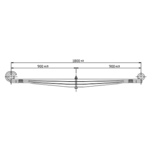 دست فنر پارابولیک چرخ عقب FAW J6 4180