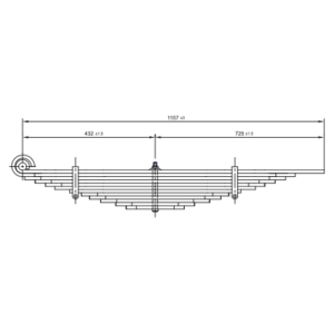 دست فنر چرخ عقب Hendrickson